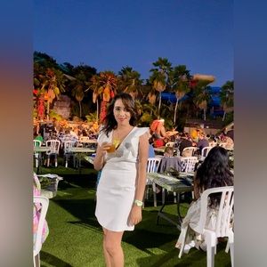 French connection white dress in US size 4